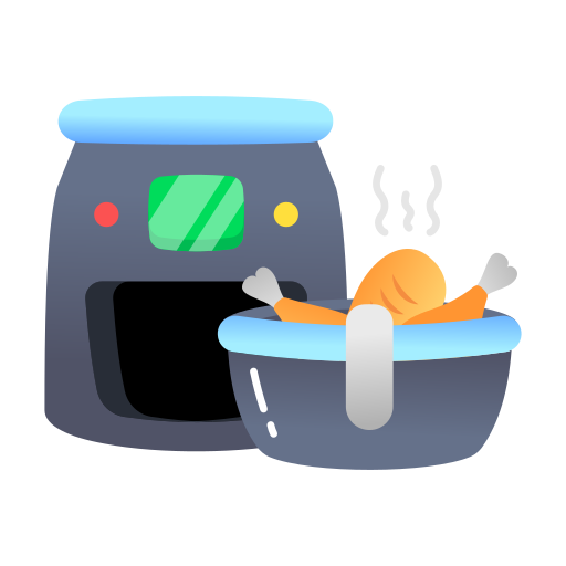 Logo: Zeigt einen Airfryer