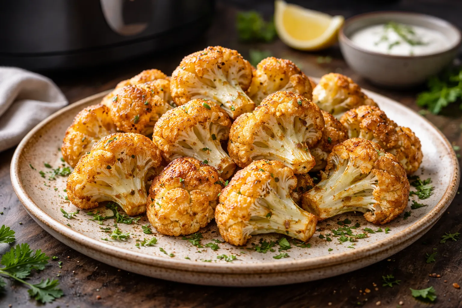 Bild: Blumenkohl im Airfryer: Garzeit & Temperatur